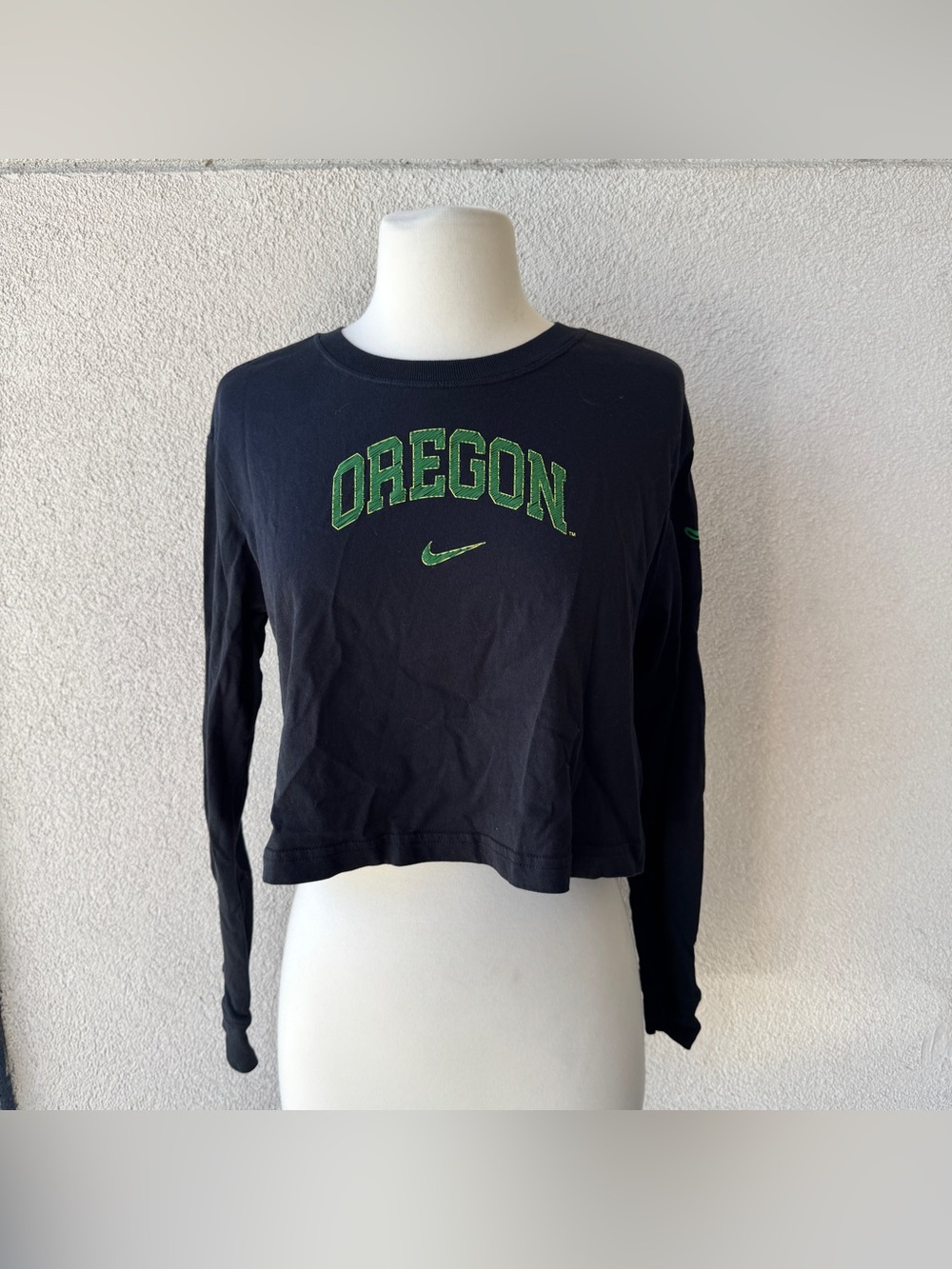 University of Oregon Nike Cropped Long Sleeve